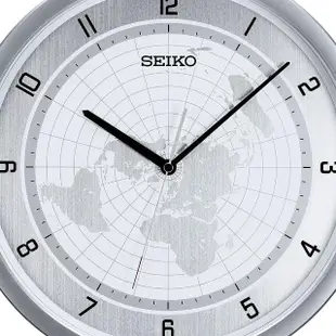 【SEIKO 精工】世界地圖時尚掛鐘 時鐘(QXA814A)