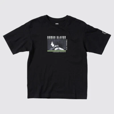 UNIQLO Women T shirts Tomioka Giyu Black