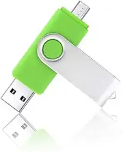 4GB USB Flash Drive for Android Phone Memory Stick 2 in1 Micro USB Photo Stick USB 2.0 Thumb Drive(Green)