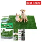 Durable 45" x 35" Artificial Dog Grass Mat - Perfect for Potty Training Indoors