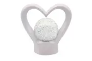 Gibson Gifts Heart Glitter Lamp