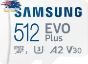 EVO Plus Gen2 512GB Micro SDXC Card w/ SD Adapter 160MB/s for Phone Gaming