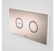 Caroma INVISI II ROUND DUAL FLUSH PLATE & BUTTON 210x110mm Metal ROSE GOLD