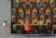 3D Peacock Feather O1651 Wallpaper Wall Murals Removable Wallpaper Sticker Fay