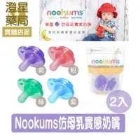 在飛比找樂天市場購物網優惠-⭐澄星藥局⭐ Nookums 仿母乳實感奶嘴2入組