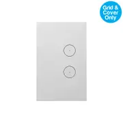Clipsal Saturn ZEN 2 Gang Grid & Plate White