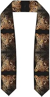 [SKKNT] Leopard Print Print Graduation Shawl Stole For Academic Commencements Honor Sash Congratulations Gift