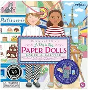 eeBoo Baker and Painter Paper Dolls Reusable Set