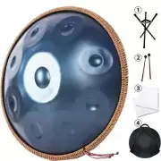 Dark Blue Handpan Drums 9 Tones 18" G Minor Steel Tongue Drum Tambor Percussion