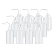 12 Pcs 8oz Lab Squeeze Bottle 250ml Plastic Safety Wash Bottles (Clear)