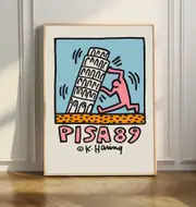 [Namly Design] Pisa 89 Poster by K. Haring
