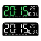LED Digital Alarm Clock Electronic Wall Clock Desk Alarm Clock for Bedroom