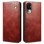 Waxy Crazy Horse Texture Stand Wallet Case For Oppo Reno10 Pro+ 5g, Pu Leather Phone Shell