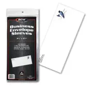 Pack of 100 Sleeves BCW Business Envelope #10 Sleeves 4 1/4 X 9 5/8 (#CS13)