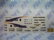 Alaska State Trooper K9 1:24 Water Slide Decals Fits Motormax Police SUV