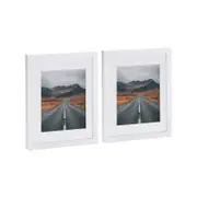 Nicola Spring Photo Frames with 5" x 7" Mount - 8" x 10" - White - Pack of 2