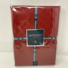 WATERFORD Red Christmas Holiday Tablecloth 70x126 Formal 10-12 People Oblong