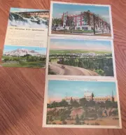 4 Vintage POST CARDS Spokane, WA Lewis and Clark High School / St. Michael's
