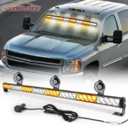LED Windshield Strobe Light Bar Emergency Hazard Warning Traffic Advisor 35"