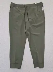 Old Navy StretchTech Mens Jogger Pant Water Resistant XXL Green NWT