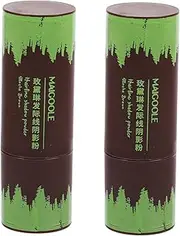 HAKIDZEL 2pcs Hairline Powder Hair Root Concealer for Women Hairline Shadow Powder Stick Hair Root Sponge Pen for Thinning Hair and Makeup