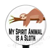 Sloth Badge Holder, Cute Sloth Retractable Badge Holder, Sloth Badge Reel GG1005