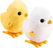 Generic 2Pcs Wind Up Animal Cute Clockwork Chick for Bright Colors for Visual Enjoyment Encourages Crawling Hand Eye Coordination for Easter Birthdays