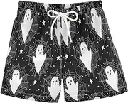[RPLIFE] Swim Boy Shorts, Anti-Chafe Swim Trunks Boys 2 T, Cute White Black Eyes