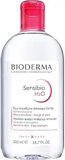 BIODERMA Sensibio H2O Micellar Water - Soothing Make Up Remover Face Cleanser for Sensitive Skin, 500ml