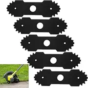 5 Pcs 638006008 Heavy Duty Durable Steel Edger Blades (9 inch) for Ryobi Trimmer Edger P2300A P2310, Replacement Sharpen Edging Blades with Teetch 638006007