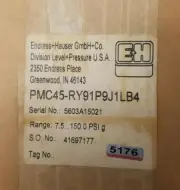 ENDRESS & HAUSER PMC45-RY91P9J1LB4 NEW SEALED BOX