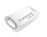 64GB Transcend JetFlash 710S Silver Metallic USB3.0 Flash Drive