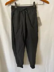 Wonder Nation Boys Pull on Elastic Waist Black Jogger Pants Pockets many sz New