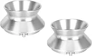 1 Pair 10 Inch Nab Hub Adapters, Nab Reel Hub Device Polished Aluminium, 10 Inch Opener Universal Loading Device for Studer Reel to Reel Tape Recorders (Silver)