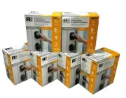 Lot Of 6 Reliabilt Fingerprint Deadbolt Lock - Electronic Keypad - Matte Black