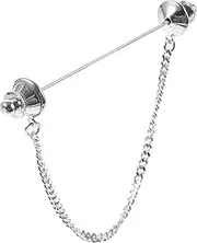 [WOFASHPURET] Decorative Collar Bar Chain for Men Men's Brooch Pin Versatile Shirt Accessory Chain