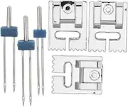TEMPNAP Sewing Machine Twin Needles Set 2mm 3mm 4mm Stretch Needles for DIY Crafts Sewing