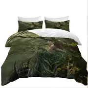 Fantasy Art Queen of Fate and Dragon Quilt Cover
