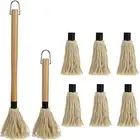 Wooden Handle Smoking Steak Grill Brush Barbecue BBQ Sauce Mop Basting Brush