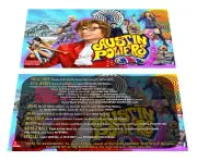 Stern Austin Powers Pinball Custom Apron Instruction Cards v1