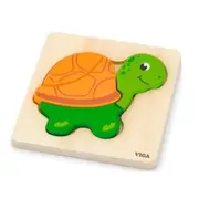 Viga Toys - Mini Block Puzzle - Turtle