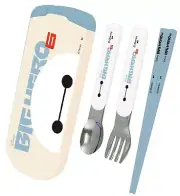 Trio Set Bay max Disney Compact Triple Set Fork Spoon Chopsticks NEW