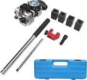 LOCADENCE Professional Brake Line Flaring Tool, 45 Degree Leakproof Connection Single Double and Bubble Flares Tool Kit for 3/16in 1/4in 5/16in 3/8in Tubing