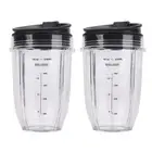 2 Pcs 18Oz Replacement Blender Cups with Lid for Auto IQ BL4807635
