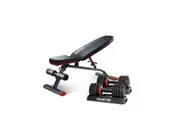 Powertrain Gen2 Pro 50KG Adjustable Dumbbell Set with FID Weight Bench