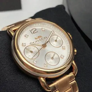 【COACH】COACH手錶型號CH00001(玫瑰金色錶面玫瑰金錶殼玫瑰金色精鋼錶帶款)