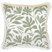 Cushion Cover-Coastal Fringe-Tahiti Sage-60cm x 60cm