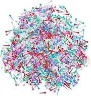SEWACC Colorful Plastic Sequin Pins Safe DIY Project Pins for Crafts for Fun Decorations and Birthday Smooth Edges for Safe Use