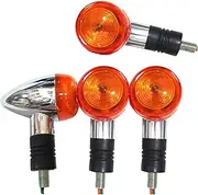 Indicators Flowing Turn Signal 2/4pcs Motorcycle Turn Signals Lights Bulb for Kawasaki Vulcan VN800 900 1500 1600 1700 2000 Custom/for VTX1300 C R S Retro Turn Signal Indicator (Size : 4pcs)