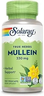 Solaray Mullein Leaves Capsules, 330 mg, 100 Count